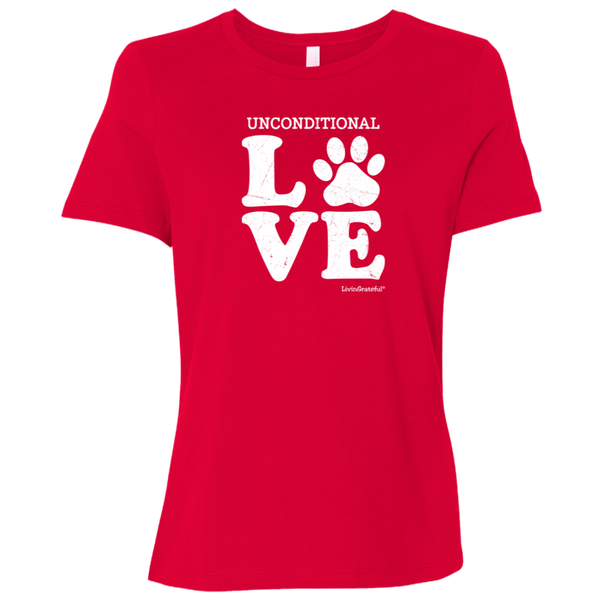 Womens crewneck tee – Unconditional love – Everyday comfort