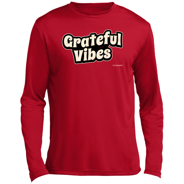 Men's LS Shirt - Grateful Vibes T-Shirt - Performance Tee