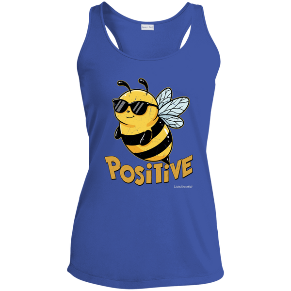 Bee Positive Tank - Racerback Top - Workout Activewear
