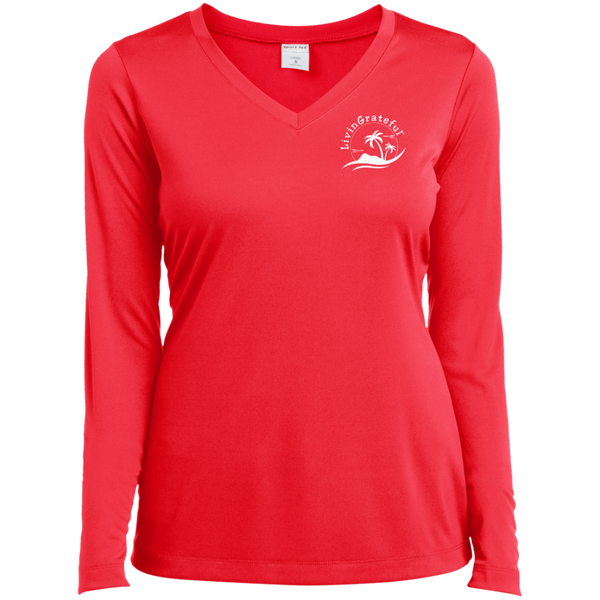 Womens LS V-Neck T – Performance Shirt – Long Sleeve Top