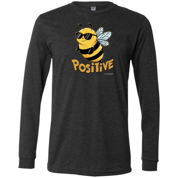 Men's Long Sleeve Shirt - Bee Positive T-Shirt - Original Men's Tee