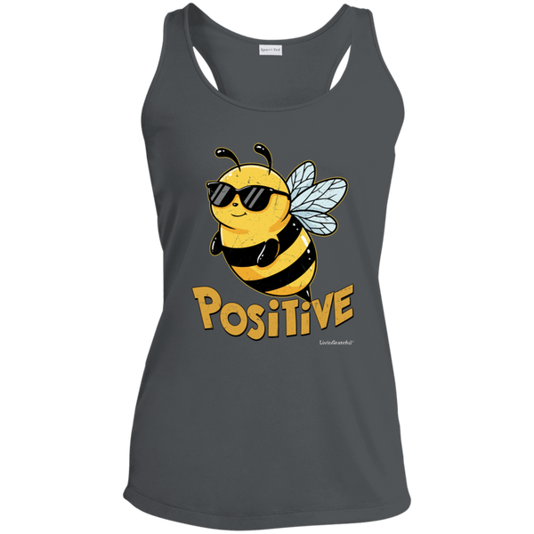 Bee Positive Tank - Racerback Top - Workout Activewear