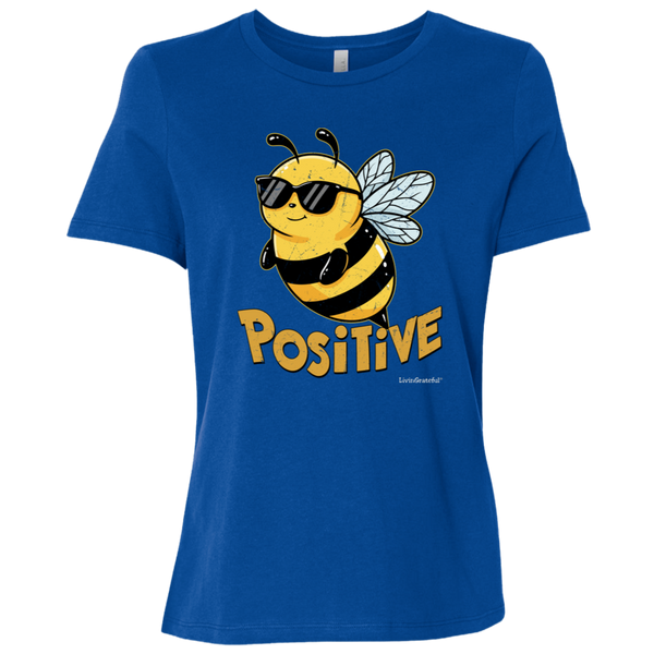 Womens Bee Positive Tee - Original T-Shirt - Positive Vibes Tee
