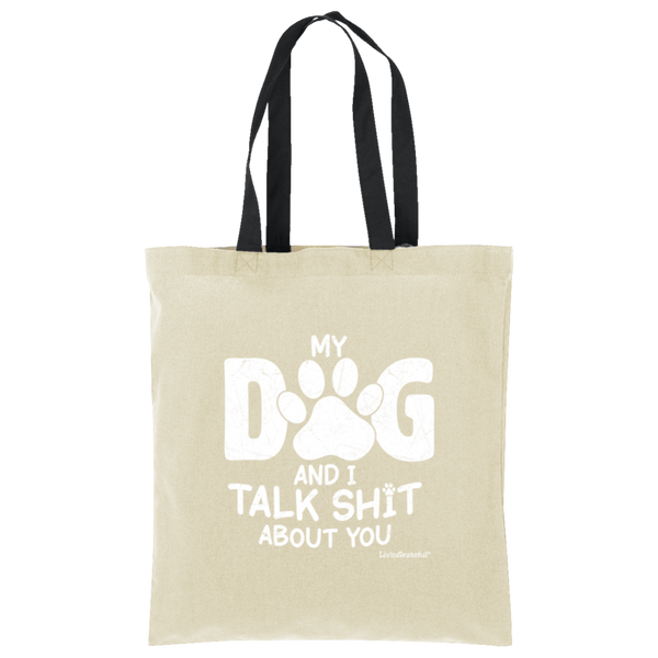 LG Tote Bag - Simple Pup Swag - Cute Dog Lover Tote