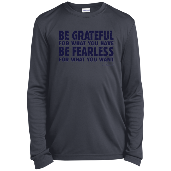 Youth fearless tee - Long sleeve performance - Activewear top