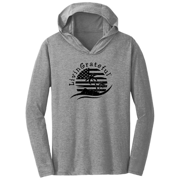 Mens Patriotic Hoodie - USA Flag Shirt - Lightweight Pullover