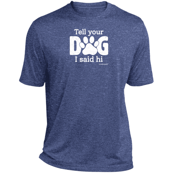 Mens relaxed fit tee – Dog lover style – Heather comfort