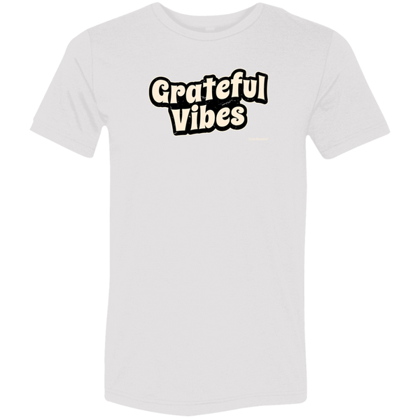 Mens Grateful T-Shirt - Positive Vibes Tee - Motivational Shirt