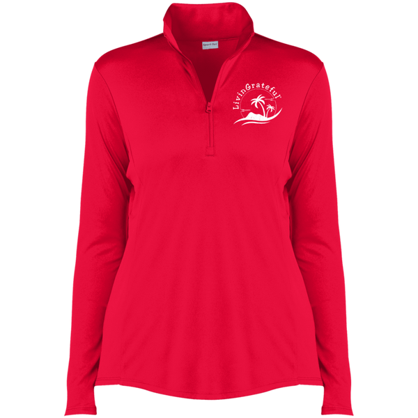 Womens Quarter Zip - Performance Pullover - Ladies Activewear Top