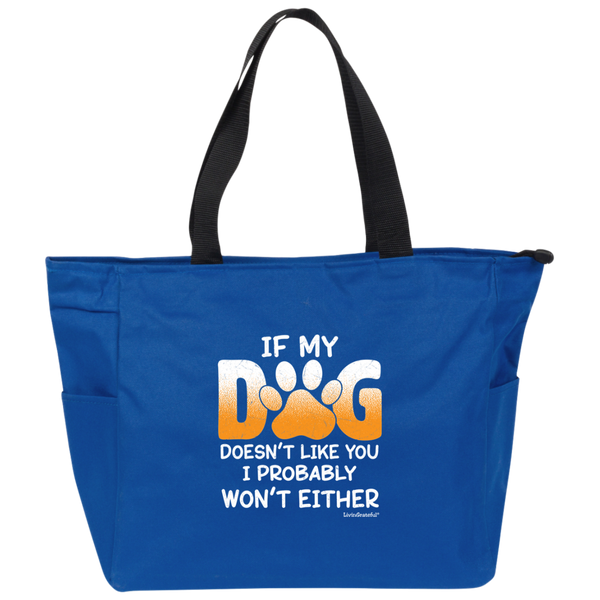 Zip It Good Tote - Pup Swag Bag - Playful Dog Lover Tote