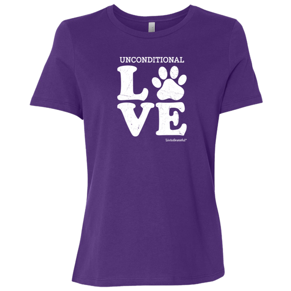 Womens crewneck tee – Unconditional love – Everyday comfort