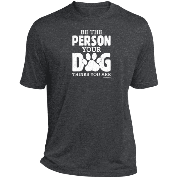 Mens relaxed fit tee – Be That Person – Heather fabric