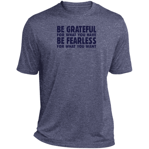 Mens fearless tee - Heather relaxed fit - Motivational shirt
