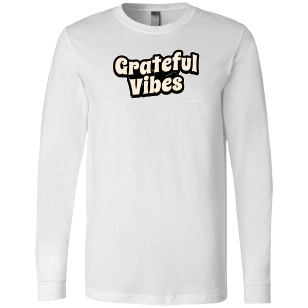 Men's Long Sleeve Shirt - Grateful Vibes T-Shirt - Original Men's Tee