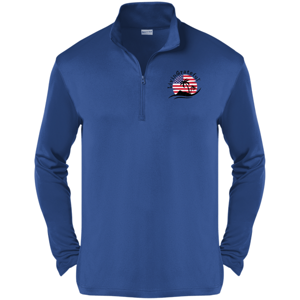 Men's 'Merica Quarter Zip - Patriotic Pullover - Zipper Sweater