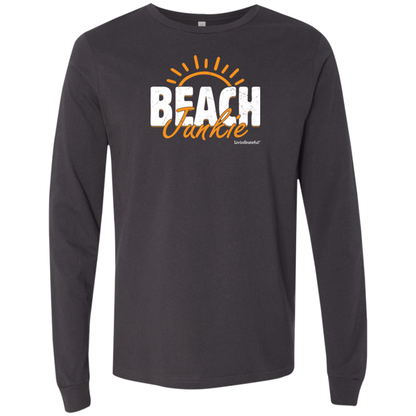 Men's Long Sleeve Shirt - Beach Junkie T-Shirt - Original Men's Tee