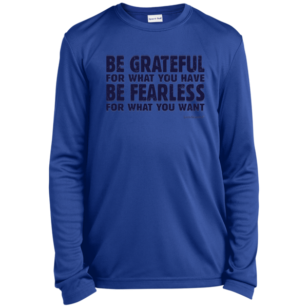 Youth fearless tee - Long sleeve performance - Activewear top