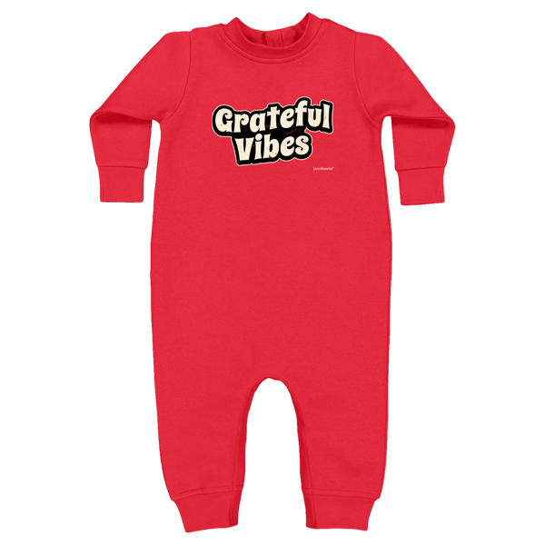Grateful Vibes Infant Bodysuit - Fleece Baby Onesie - Cozy Wear