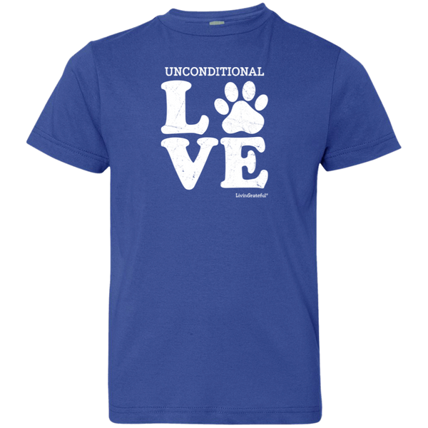 Youth crewneck tee – Unconditional love – Everyday comfort