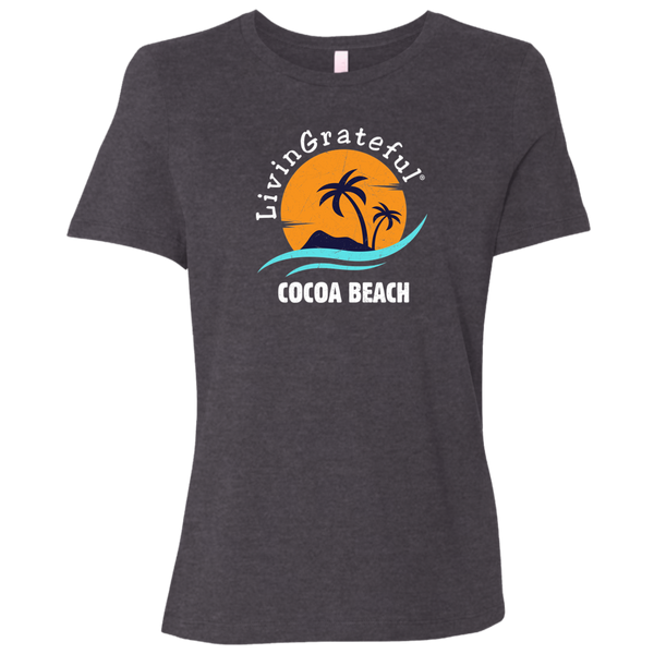 Womens LG Tee - Cocoa Beach Shirt - Original Casual T-Shirt