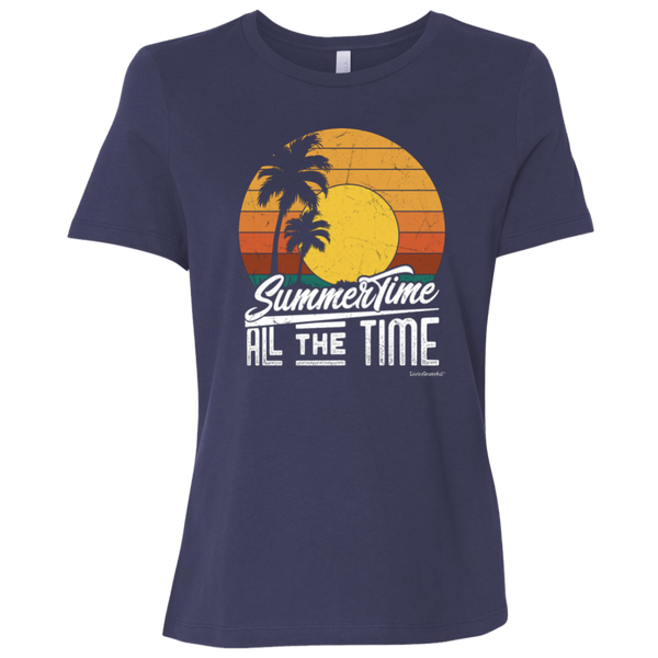 Womens Summertime Tee - Original T-Shirt - Summer Vibes Tee