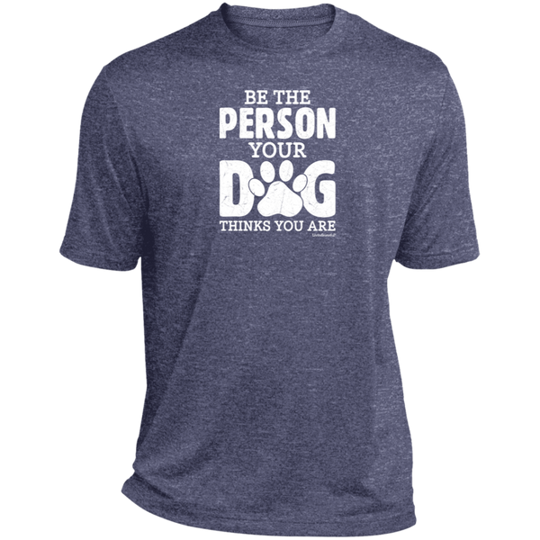 Mens relaxed fit tee – Be That Person – Heather fabric