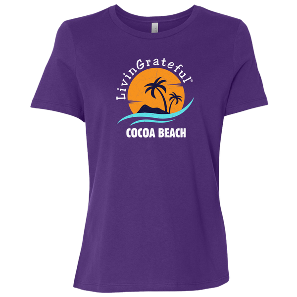 Womens LG Tee - Cocoa Beach Shirt - Original Casual T-Shirt