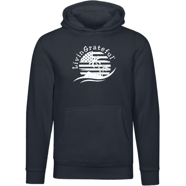 Mens Patriotic Hoodie - American Flag Sweatshirt - USA Pullover