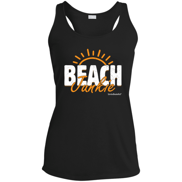 Beach Junkie Tank - Racerback Activewear - Workout Top