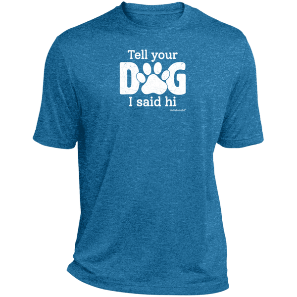 Mens relaxed fit tee – Dog lover style – Heather comfort