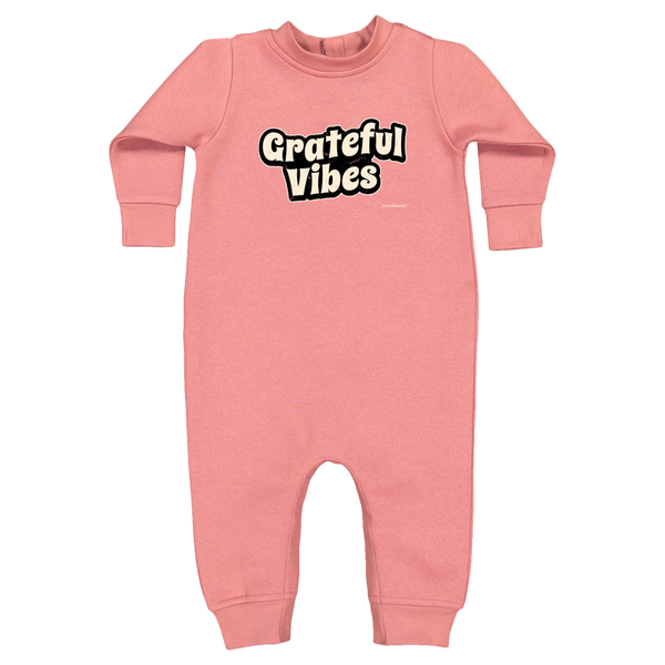 Grateful Vibes Infant Bodysuit - Fleece Baby Onesie - Cozy Wear