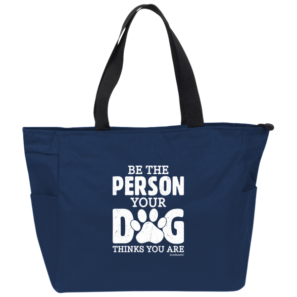 Zip It Good Tote - Pup Swag Bag - Dog Lover Canvas Tote
