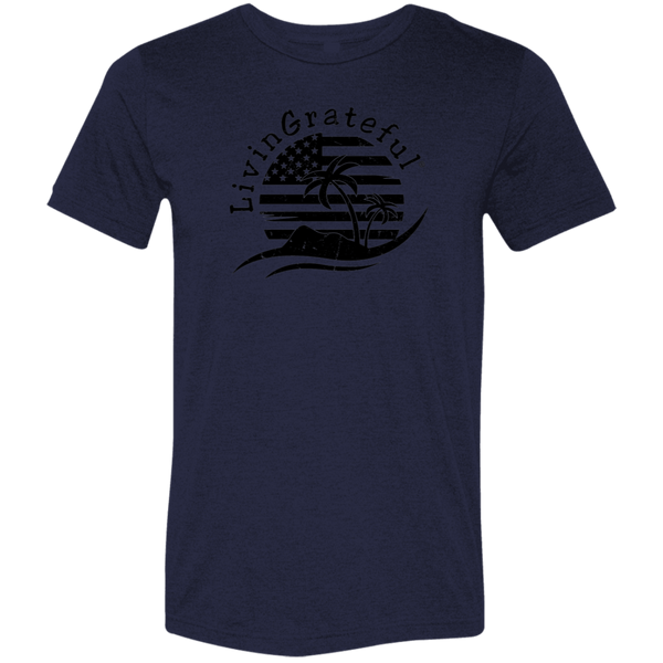 Mens Patriotic T-Shirt - American Flag Tee - USA Casual Shirt