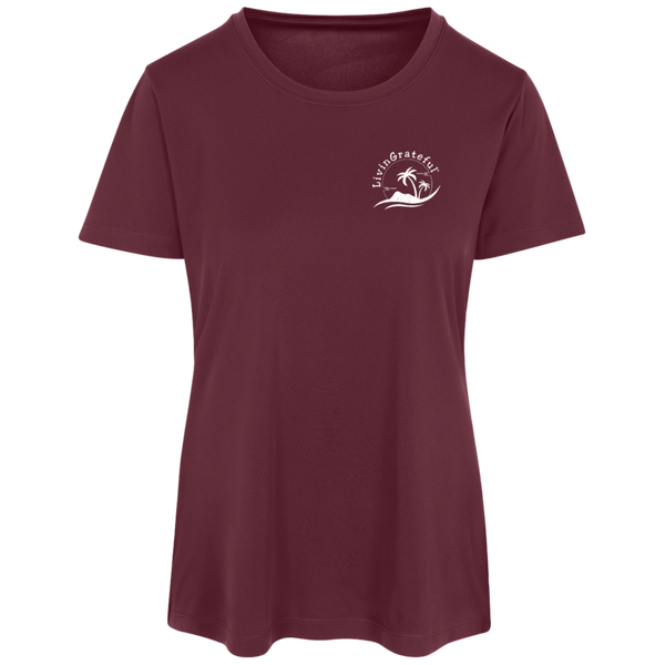 Womens LG Performance Tee - Living Grateful - Activewear Top