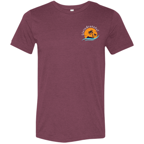 Mens LG T-Shirt - Living Grateful Tee - Motivational Lifestyle Shirt