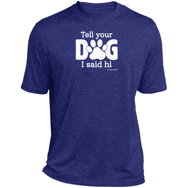 Mens relaxed fit tee – Dog lover style – Heather comfort