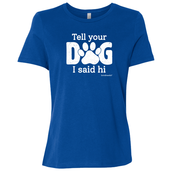 Womens crewneck tee – Dog lover style – Comfortable fit