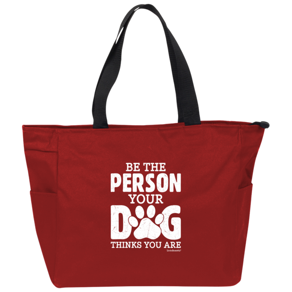 Zip It Good Tote - Pup Swag Bag - Dog Lover Canvas Tote