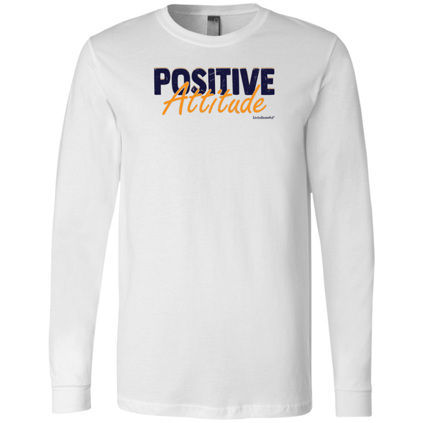 Men's Long Sleeve Shirt - Positive Attitude T-Shirt - Original Men's Tee