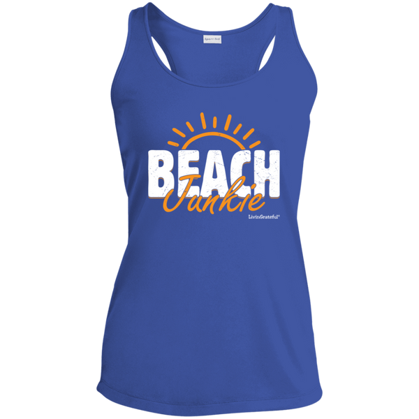 Beach Junkie Tank - Racerback Activewear - Workout Top