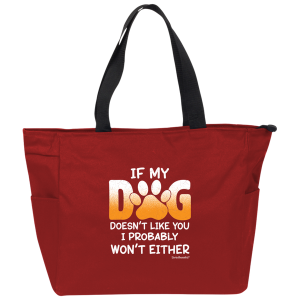 Zip It Good Tote - Pup Swag Bag - Playful Dog Lover Tote