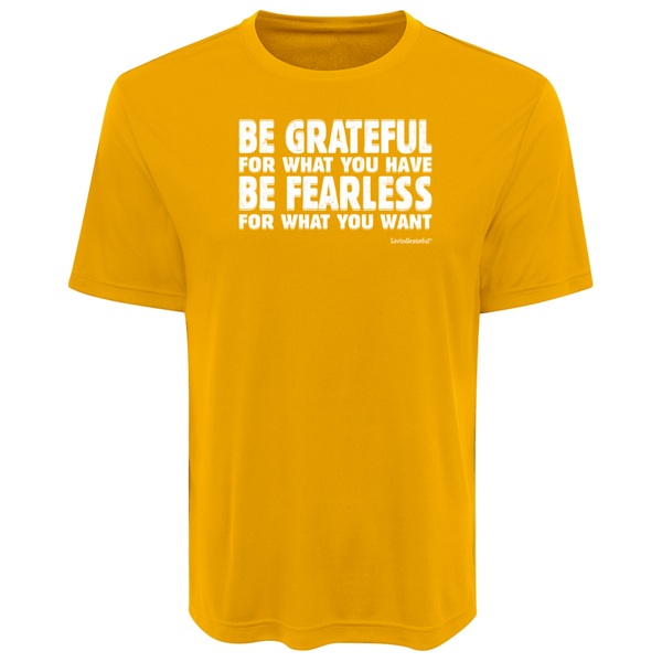 Mens fearless performance tee – Athletic wear – Bold and durable