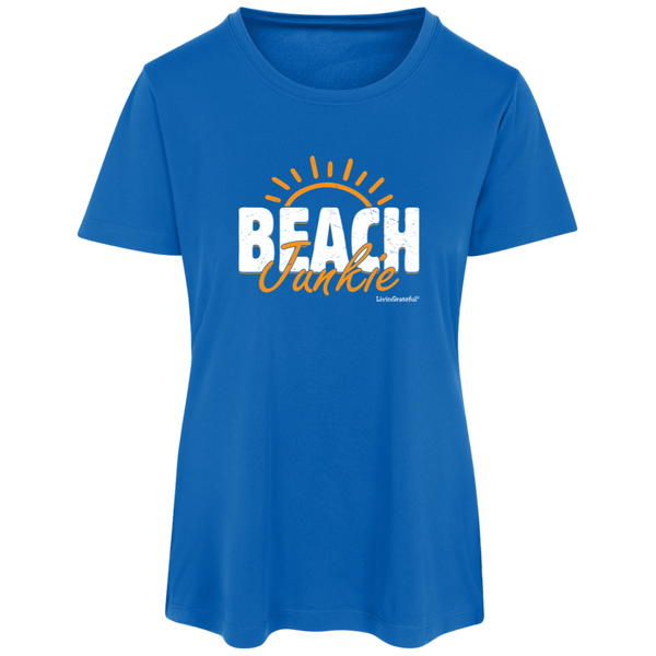 Womens Beach Junkie Tee - Performance Shirt - Summer Top