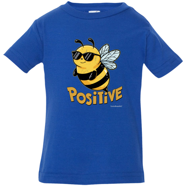 Bee Positive Jersey T - Mini-Human T-Shirt - Kids Positive Shirt