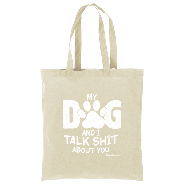 LG Tote Bag - Simple Pup Swag - Cute Dog Lover Tote