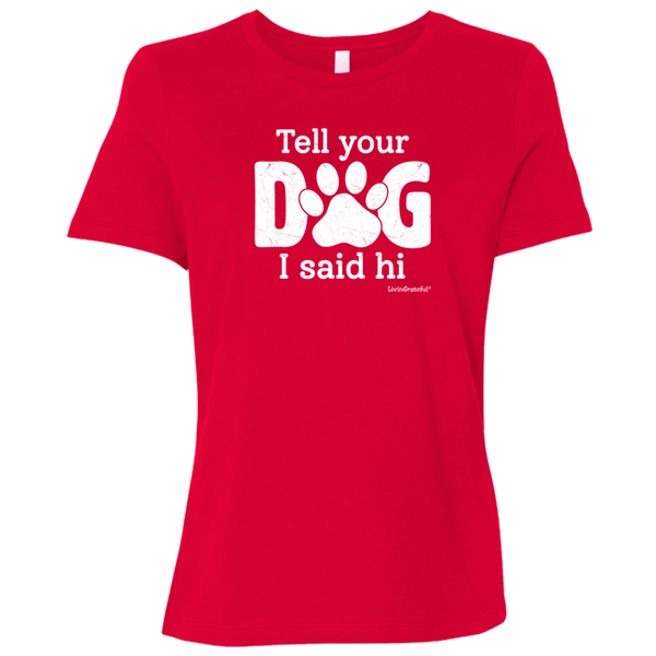 Womens crewneck tee – Dog lover style – Comfortable fit