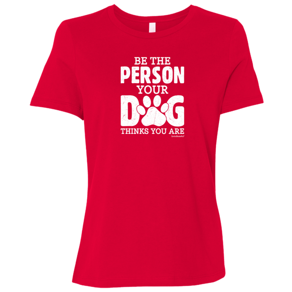 Womens crewneck tee – Be that person – Soft comfort