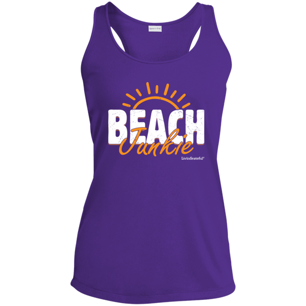 Beach Junkie Tank - Racerback Activewear - Workout Top