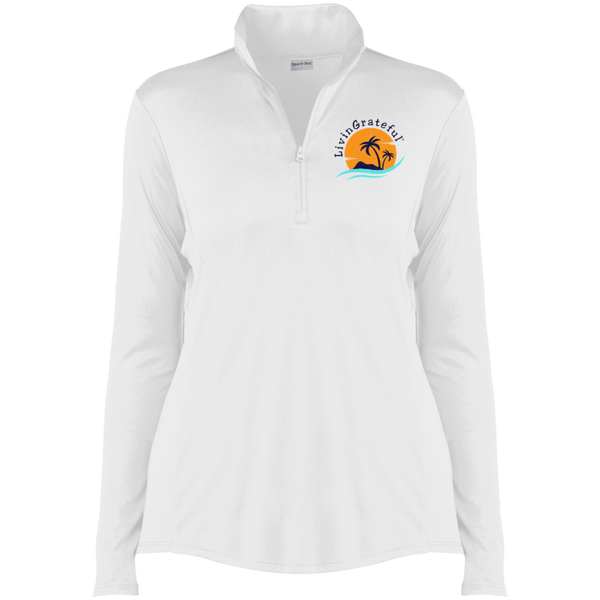 Womens Quarter Zip Pullover - Performance Pullover - Activewear Top