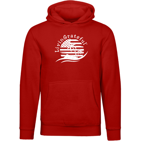Mens Patriotic Hoodie - American Flag Sweatshirt - USA Pullover